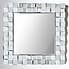 Mirrored Glass Tile Square Wall Mirror, 65cm Silver