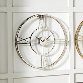 Metal Double Framed Wall Clock