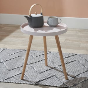 Pacific Halston Large Side Table- Natural Pine Wood