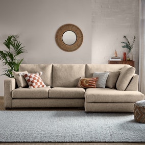 Carson Deep Sit Chunky Multi Weave Corner Sofa