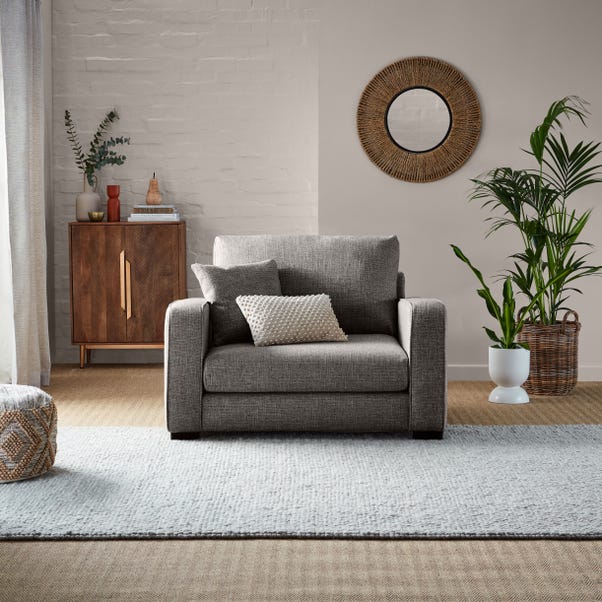 Carson Deep Sit Chunky Multi Weave Snuggle Chair image 1 of 10