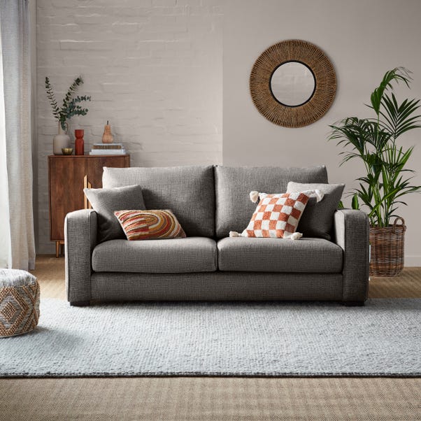 Carson Deep Sit Chunky Multi Weave 3 Seater Sofa image 1 of 10
