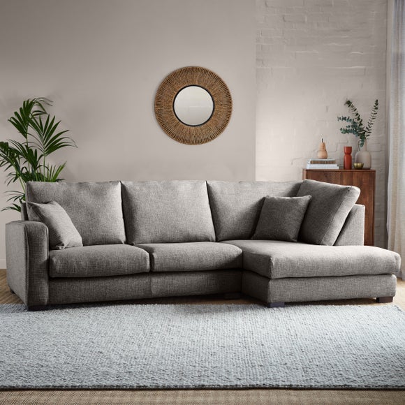 Carson Chunky Multi Weave Left Hand Corner Sofa | Dunelm