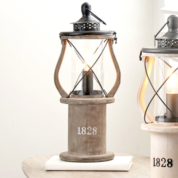 dunelm lantern lamp