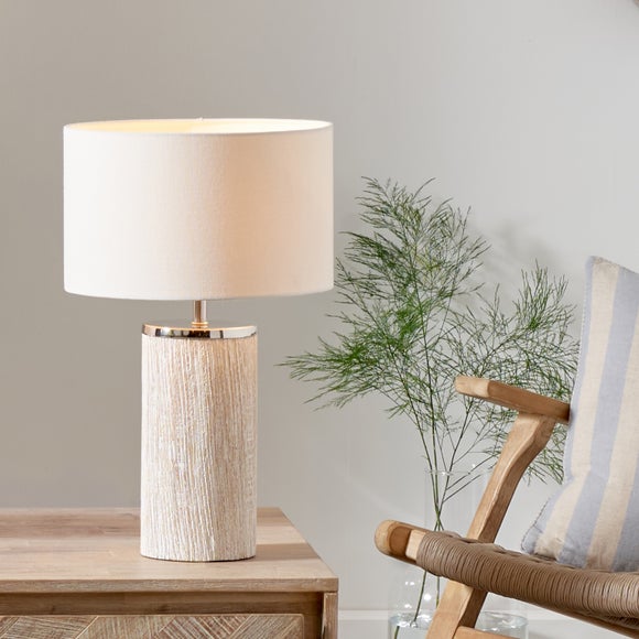 dunelm concrete lamp