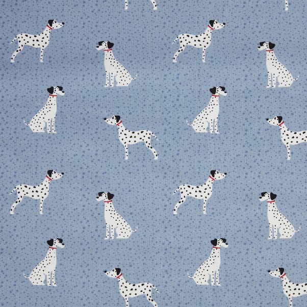 Dalmatian Craft Cotton Ashley Blue 2m Fabric image 1 of 3