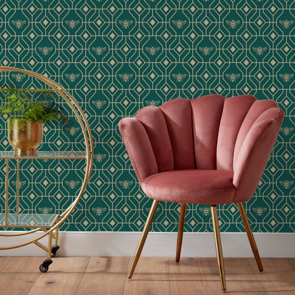 Marble Emerald Wallpaper  Dunelm