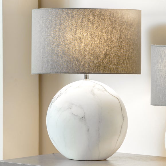 dunelm marble lamp