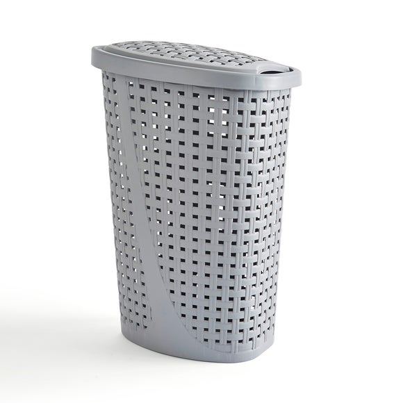 Slim Knit Laundry Basket Dunelm