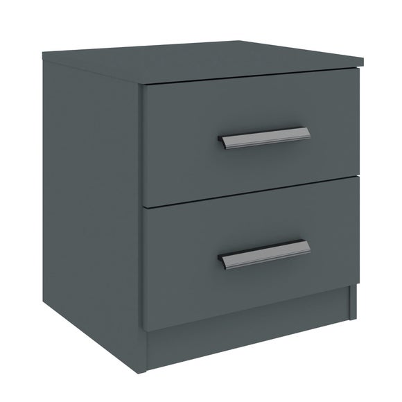 graphite grey bedside table