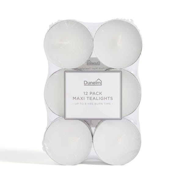 Set of 12 Unscented Maxi Tealights image 1 of 1