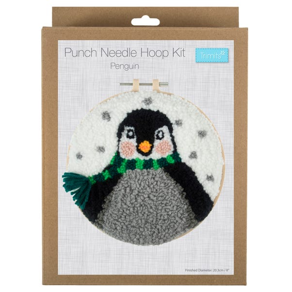 Punch Needle Hoop Kit Penguin image 1 of 3