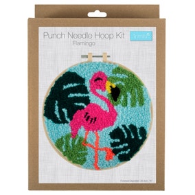 Punch Needle Hoop Kit Flamingo