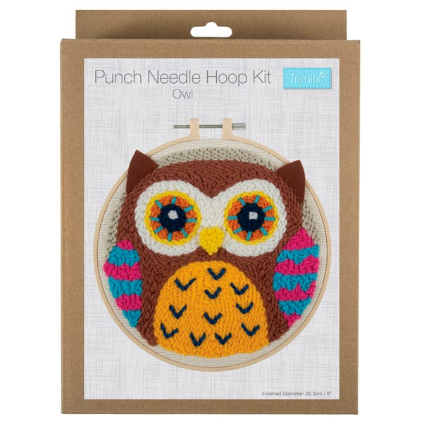 Punch Needle Hoop Kit Owl image 1 of 3