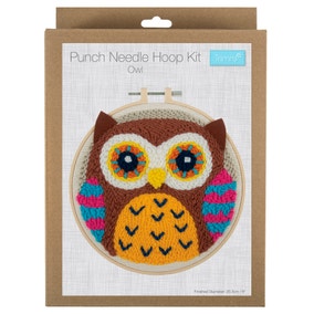 Punch Needle Hoop Kit Owl