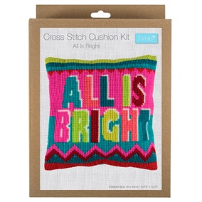 Cross Stitch Kit Cushion All is Bright