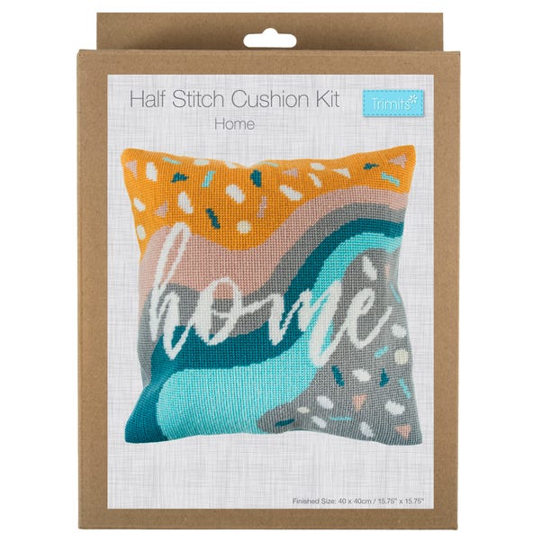 Half Cross Stitch Kit Cushion Home image 1 of 6