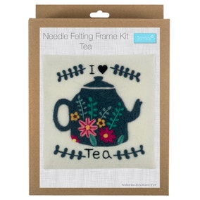 Needle Felting Kit with Frame Tea