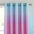 Catherine Lansfield Ombre Rainbow Clouds Eyelet Curtains MultiColoured