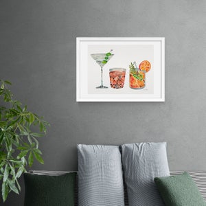 East End Prints Classic Cocktails Print
