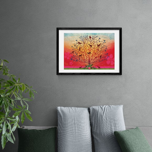 East End Prints Goats in Trees Print