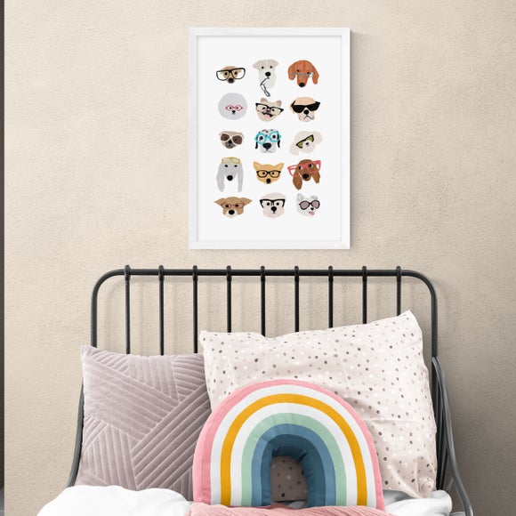 East End Prints Dogs in Glasses Print
