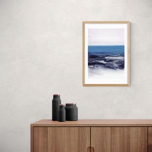 East End Prints Watercolor Landscape Blue Print