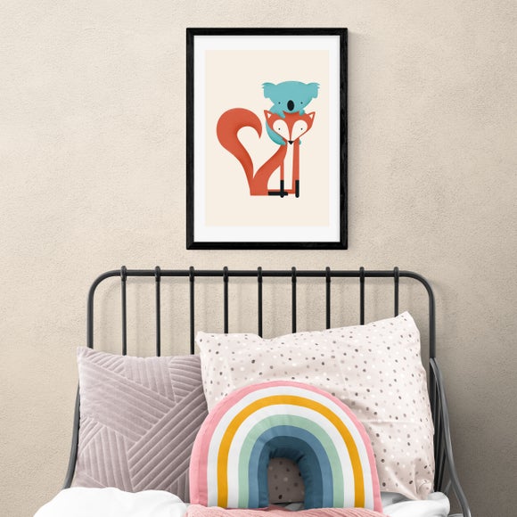 East End Prints Fox and Koala Print