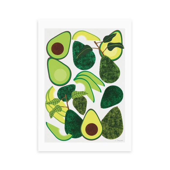 East End Prints Avocado by Leanne Simpson Print