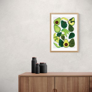 East End Prints Avocado By Leanne Simpson Print