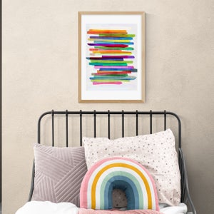 East End Prints Colourful Stripes Print