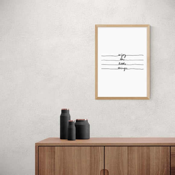 East End Prints Enjoy The Little Things Print