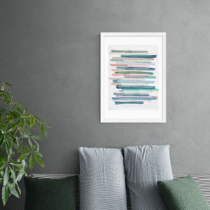 East End Prints Pastel Stripes Print