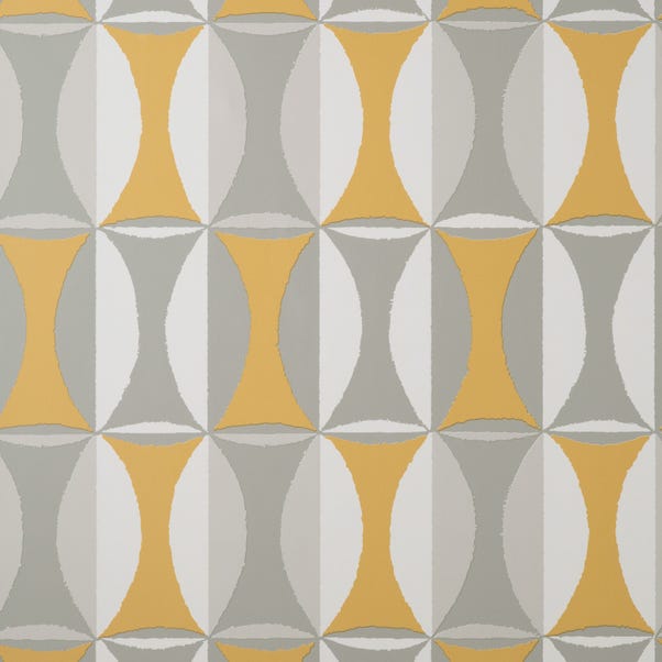 Archive Geo Ochre Charcoal Wallpaper image 1 of 1