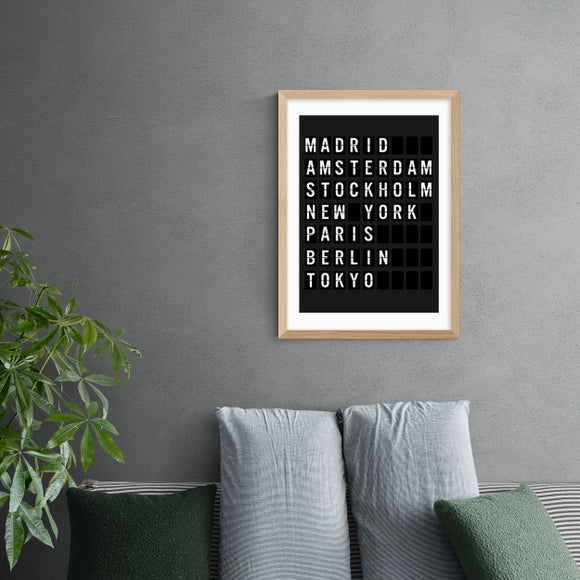 East End Prints Arrivals Board Print