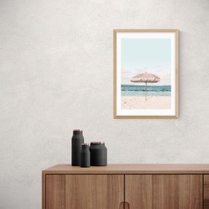 East End Prints Pink Umbrella Print