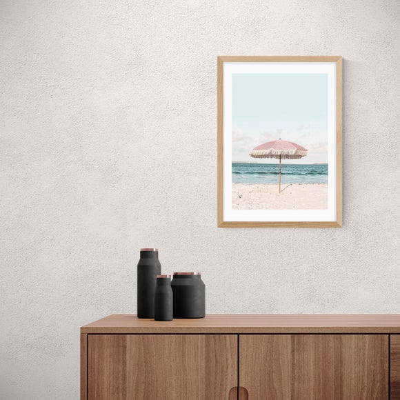 East End Prints Pink Umbrella Print