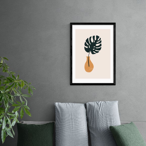 East End Prints Monstera Vase Print