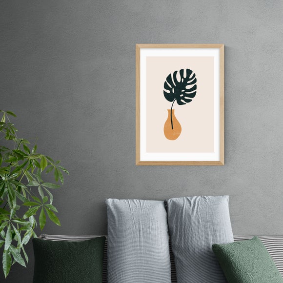 East End Prints Monstera Vase Print