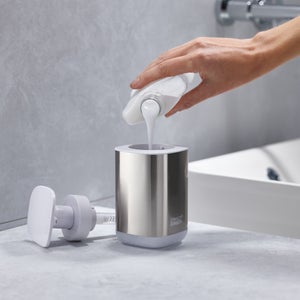 Joseph Joseph Presto Steel Soap Dispenser White