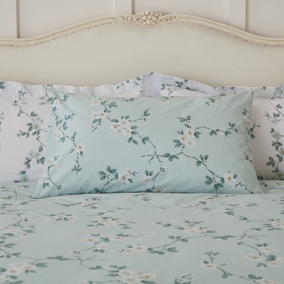 Click to view product details and reviews for Edith Blue Standard Pillowcase Pair.