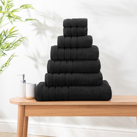 Ultimate Towel Black Dunelm