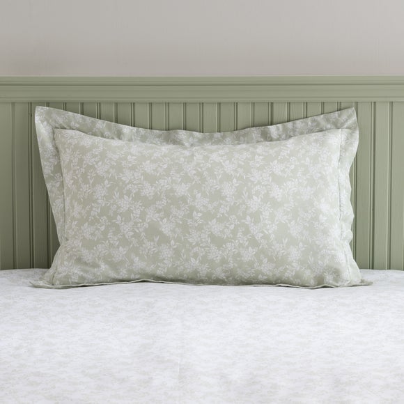 Bexley Floral Sage Oxford Pillowcase | Dunelm