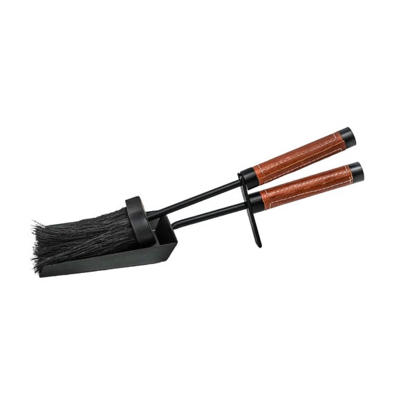 Photo of Leather Handle Brush And Dustpan Set