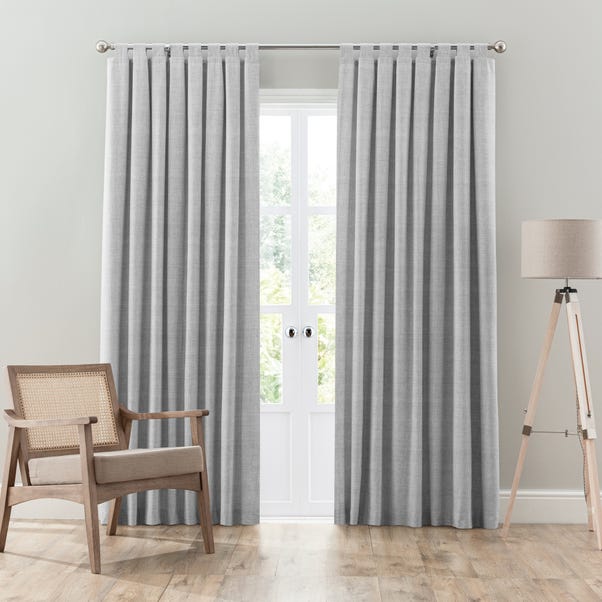 Grayson Grey Tab Top Curtains image 1 of 2