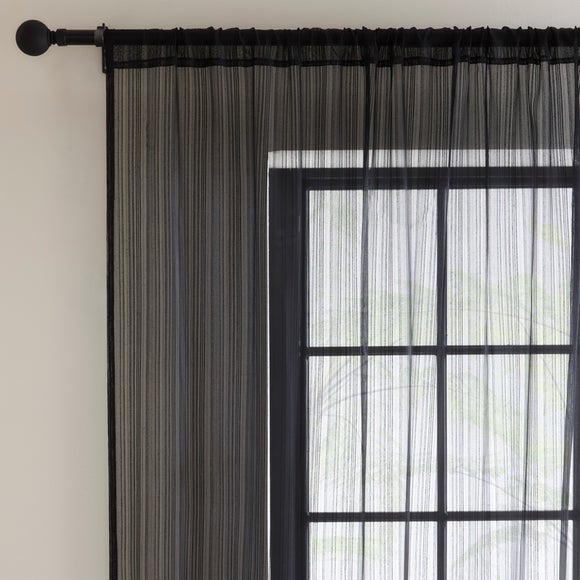 Net shop curtains black