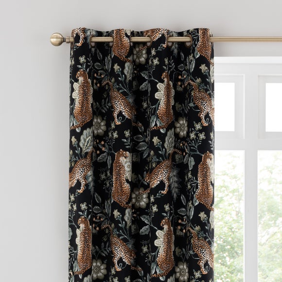 Animal print store curtains