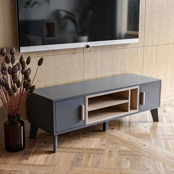 Modern grey store tv unit