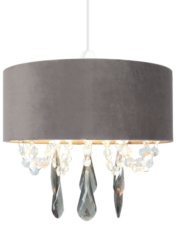 Grey jewel light deals shade