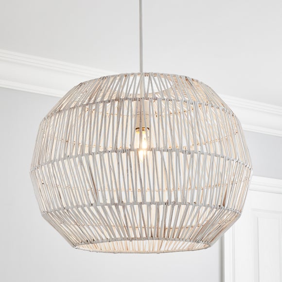 dunelm weave wicker pendant